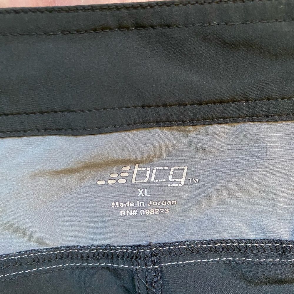 Mens BCG Gray and Black Trunks Size XL - Picture 3 of 3